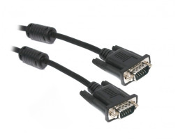Кабель VGA 1.8m Maxxter V-PVGA-6 VGA 3+4C HD15M/ HD15M, двойное экраниров, 2 феррит