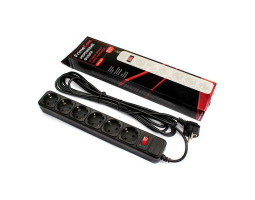 Фильтр сетевой 1.8м FrimeCom FC-B4006W, 6 розеток, черный Фильтр сетевой 1.8м FrimeCom FC-B4006W, 6 розеток, черный