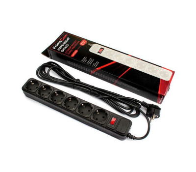 Фильтр сетевой 1.8м FrimeCom FC-B4006W, 6 розеток, черный Фильтр сетевой 1.8м FrimeCom FC-B4006W, 6 розеток, черный