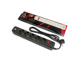 Фильтр сетевой 1.8м FrimeCom FC-BU4005W (2 USB), 5 розеток+2 USB, черный Фильтр сетевой 1.8м FrimeCom FC-BU4005W (2 USB), 5 розеток+2 USB, черный