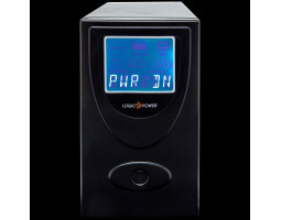 ИБП LogicPower UL650VA /  390W, 2 розетки, 5 ступ. AVR, 7.5Ач12В. черный пластиковый корпус