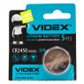 Батарейка CR2450, литиевая,  Videx 3V, Blister