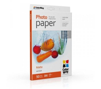 Фотобумага А4 190g/ m CW матовая 50 л (PM190050A4)