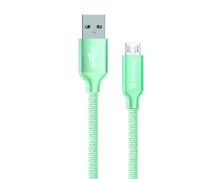 Кабель USB 2.0 - 1.0m AM/ microUSB, ColorWay Mint, 2.1A (CW-CBUM002-MT)