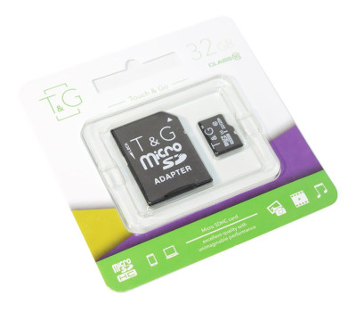 Карта памяти microSDHC, 32Gb, Class10 UHS-I, T&G, SD адаптер, TG-32GBSD10U1-01 Карта памяти microSDHC, 32Gb, Class10 UHS-I, T&G, SD адаптер, TG-32GBSD10U1-01