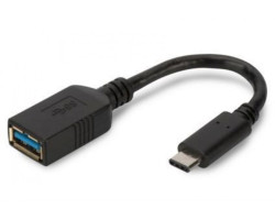 Переходник USB 3.0 > Type-C Atcom черный, OTG, (USB 3.0 (мама) - Type-C (папа)) (11310)