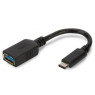 Переходник USB 3.0 > Type-C Atcom черный, OTG, (USB 3.0 (мама) - Type-C (папа)) (11310)