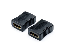 Переходник HDMI > HDMI (сгонка HDMI 180°, HDMI мама - HDMI мама) Extradigital, Black (KBH1693)