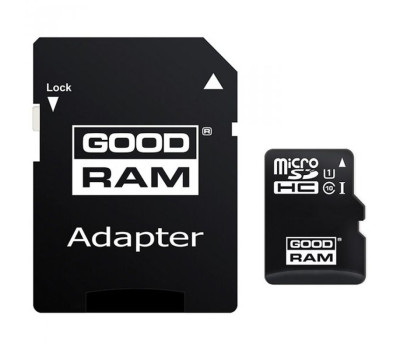 Карта памяти microSDHC, 32Gb, Class10 UHS-I, Goodram, SD адаптер (M1AA-0320R12) Карта памяти microSDHC, 32Gb, Class10 UHS-I, Goodram, SD адаптер (M1AA-0320R12)