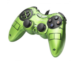 Геймпад Esperanza Fighter GX400, Green, USB, вибрация, для PC, 2 аналоговых стика, 12 кн. (EGG105G)