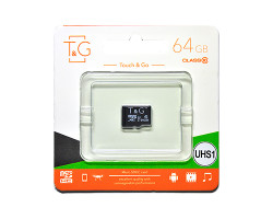 Карта памяти microSDHC, 64Gb, Class10 UHS-I, T&G, без адаптера (TG-64GBSDCL10-00)