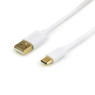 Кабель USB 2.0 - 0.8m AM/ Type-C Atcom, Gold plated, белый, блистер (17425)