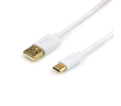 Кабель USB 2.0 - 1.8m AM/ Type-C Atcom, Gold plated, белый, блистер (13427) Кабель USB 2.0 - 1.8m AM/ Type-C Atcom, Gold plated, белый, блистер (13427)