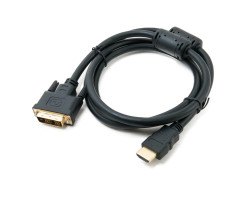 Кабель HDMI > DVI 1.5m, Extradigital, v2.0, 28 AWG, Gold, Nylon, Hi-Speed (KBH1684)