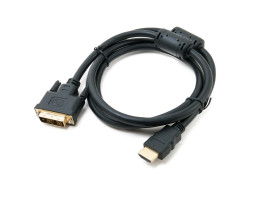 Кабель HDMI > DVI 1.5m, Extradigital, v2.0, 28 AWG, Gold, Nylon, Hi-Speed (KBH1684)