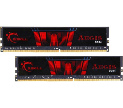 DDR4 8Gb x 2 (16Gb Kit) 2666 MHz, G.Skill Aegis, 19-19-19-43, 1.2V (F4-2666C19D-16GIS)