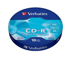 CD-R Verbatim, 700Mb, 52x, Extra Protection, Shrink Box (43725)