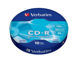 CD-R Verbatim, 700Mb, 52x, Extra Protection, Shrink Box (43725)
