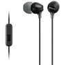 Наушники Sony MDR-EX15AP Black, Mini jack (3.5 мм), вакуумные, кабель 1.2 м