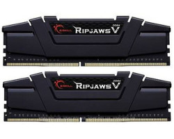DDR4 16Gb x 2 (32Gb Kit), 3200 MHz, G.Skill Ripjaws V, Black, (F4-3200C16D-32GVK)