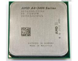 FM1 AMD A4-3400 (2x2.7GHz/ 32нм/ 65 Вт) Б/ У FM1 AMD A4-3400 (2x2.7GHz/ 32нм/ 65 Вт) Б/ У