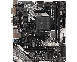 Мат.плата AM4 (B450) AsRock B450M-HDV R4.0, B450, 2xDDR4, Int.Video(CPU), VGA/ DVI-D/ HDMI, mATX