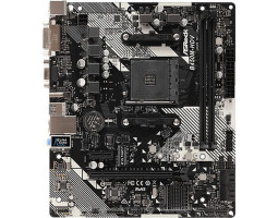 Мат.плата AM4 (B450) AsRock B450M-HDV R4.0, B450, 2xDDR4, Int.Video(CPU), VGA/ DVI-D/ HDMI, mATX