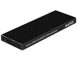 Карман 1.8&Prime; Maiwo K16N для M.2 (NGFF) SSD через USB3.0 на винтах алюм. черный