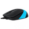 Мышь A4Tech Fstyler FM10 1600dpi Black+Blue, USB