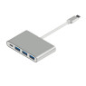 Переходник USB Type C 3.1 > 3xUSB 3.0 + Type C, Atcom, длина кабеля 10см (12808)