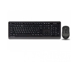 Комплект A4tech Fstyler FG1010, беспроводной, клавиатура+мышь, Black+Grey, USB