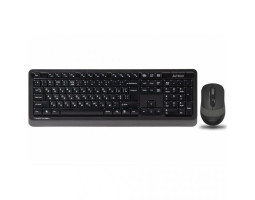 Комплект A4tech Fstyler FG1010, беспроводной, клавиатура+мышь, Black+Grey, USB