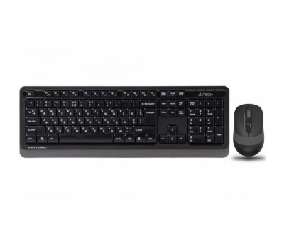 Комплект A4tech Fstyler FG1010, беспроводной, клавиатура+мышь, Black+Grey, USB