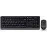 Комплект A4tech Fstyler FG1010, беспроводной, клавиатура+мышь, Black+Grey, USB