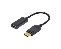 Переходник DisplayPort > HDMI (DisplayPort папа - HDMI мама),  STLab U-996, кабель 10см