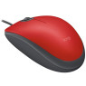 Мышь Logitech M110 (910-005489) Silent Red, Optical, USB, 1000 dpi