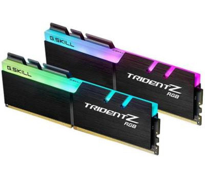Память 16Gb x 2 (32Gb Kit) DDR4, 3200 MHz, G.Skill Trident Z RGB, Black, 16-18-18-38, 1.35V, с радиа Память 16Gb x 2 (32Gb Kit) DDR4, 3200 MHz, G.Skill Trident Z RGB, Black, 16-18-18-38, 1.35V, с радиа