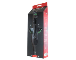 Автомобильное зарядное устройство - держатель Crown CMDC-IP5-032, Black/ Green, 2xUSB, 2.1A