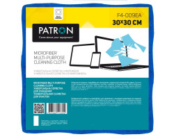 Салфетка чистящая Patron, микрофибра, 30х30 см (F4-009EA)