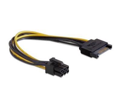 Переходник питания Cablexpert CC-PSU-SATA SATA на 6pin для ВИДЕОКАРТ Переходник питания Cablexpert CC-PSU-SATA SATA на 6pin для ВИДЕОКАРТ