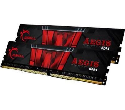 DDR4 8Gb x 2 (16Gb Kit), 3200 MHz, G.Skill Aegis, 16-18-18-36, 1.35V (F4-3200C16D-16GIS)