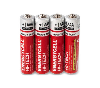 Батарейка R03 (AAA) Energycell Hi-tech солевая, 1.5V, Shrink (EN24HT-S4)