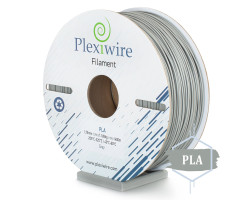PLA пластик Plexiwire для 3D принтера 1.75мм серый (400м /  1.185кг)