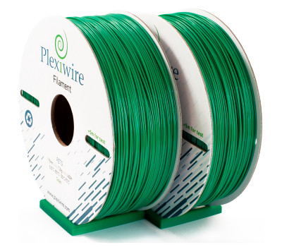 PETG пластик Plexiwire для 3D принтера зеленый 1,75мм (400м /  1,2кг)