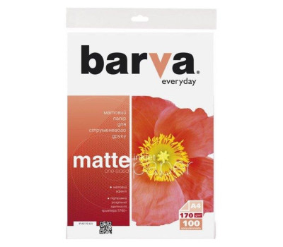 Фотобумага A4 Barva, матовая, 170 г/ м2, 100 л (IP-AE170-323)