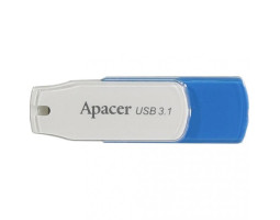 USB 3.1 Flash Drive 64Gb Apacer AH357, Blue/ White (AP64GAH357U-1)
