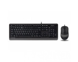 Комплект A4Tech Fstyler Sleek Multimedia Comfort F1010, Black/ Grey Sleek клавиатура+мышь, USB