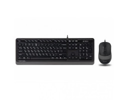 Комплект A4Tech Fstyler Sleek Multimedia Comfort F1010, Black/ Grey Sleek клавиатура+мышь, USB