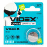 Батарейка CR1632, литиевая, Videx 3V, Blister ЗА 1ШТ.