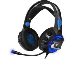 Наушники Crown CMGH-3001 Black/ Blue, с микрофоном